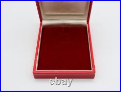 Near MINT Omega Vintage Red Pocket Watch Box Genuine Case Only From JAPAN #1371