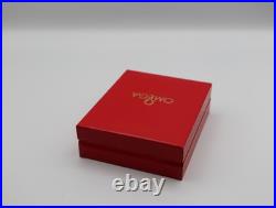 Near MINT Omega Vintage Red Pocket Watch Box Genuine Case Only From JAPAN #1371
