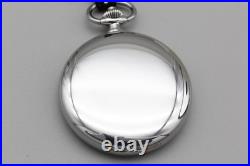 Near MINT with Case? Longines L507.2 White Roman 47mm Hand Winding Pocket Watch