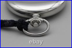 Near MINT with Case? Longines L507.2 White Roman 47mm Hand Winding Pocket Watch