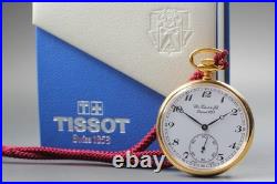 Near MINT with Case TISSOT Y511.210 Small Second Hand Winding Pocket Swiss Watch