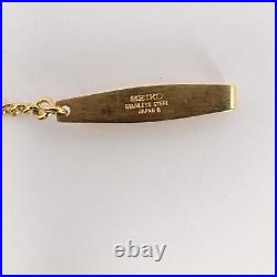 Near Mint Seiko 7N07-0020 Quartz Gold Half Hunter Case Pocket Watch #1396