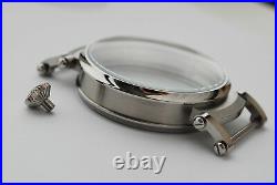 New 46mm Stainless Steel Case for Conversion Pocket Watch Movement 15,5 mm thick