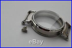 New 46mm Stainless Steel Case for Conversion Pocket Watch Movement 15,5 mm thick