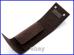 New Authentic Unused Rolex Brown Leather Watch Travel Case Pouch With Box