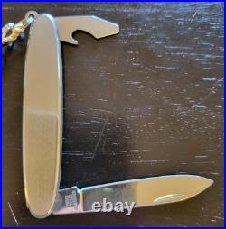 New Belair A1615W Pocket Watch Sapphire Crystal Stainless Case with Knife