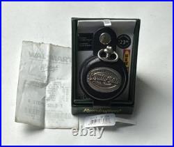 New Vintage Remington Pocket Watch 47mm Leather Case Box Receipt 2002