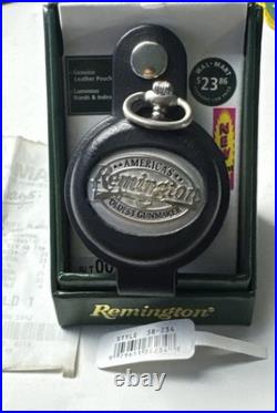 New Vintage Remington Pocket Watch 47mm Leather Case Box Receipt 2002