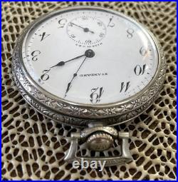 New York Standard Pocket Watch 12s 15j Wadsworth Rolled Plate Case Runs