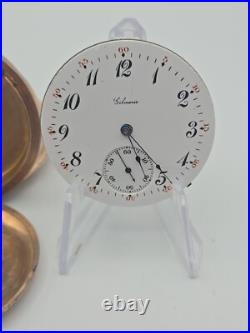 Nice 16s Dueber 10K Gold Filled Warranted 20 Year Pocket Watch Hunting Case