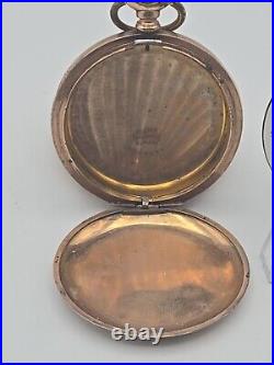 Nice 16s Dueber 10K Gold Filled Warranted 20 Year Pocket Watch Hunting Case