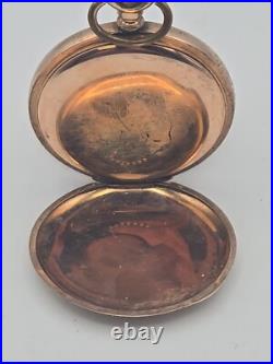Nice 16s Dueber 10K Gold Filled Warranted 20 Year Pocket Watch Hunting Case