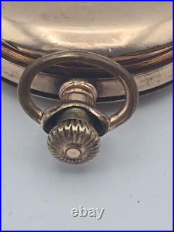Nice 16s Dueber 10K Gold Filled Warranted 20 Year Pocket Watch Hunting Case