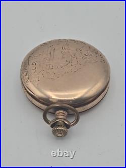 Nice 16s Dueber 10K Gold Filled Warranted 20 Year Pocket Watch Hunting Case