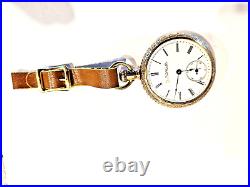 Nice 18SZ Elgin Pocket Watch in Gold Filled Case, + Fob -Serviced-15 J