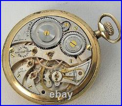 Nice 1919 Illinois 12's Open Face 20yr Gold Filled Pocket Watch 17j Grade 405