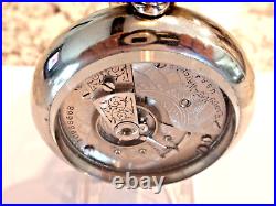 Nice Elgin Pocket Watch in nice Display Case- New Glass- 55. M- Serviced -7J