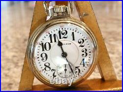 Nice Hamilton 992B Railroad Pocket Watch in 10K GF Case, 21J -Serviced Runs Good