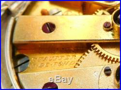 Nice Quality Antique Silver Cased J. W. Benson Half Hunter Pocket Watch Working