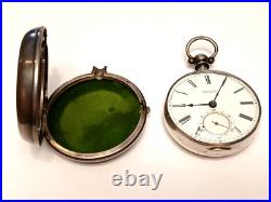 Nice Sterling Silver Pair Case Verge Fusee pocket watch. London 1848, Repair
