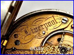 Nice Sterling Silver Pair Case Verge Fusee pocket watch. London 1848, Repair