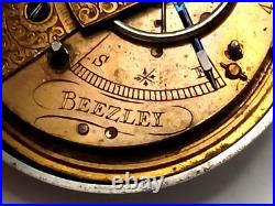 Nice Sterling Silver Pair Case Verge Fusee pocket watch. London 1848, Repair