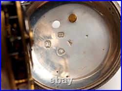 Nice Sterling Silver Pair Case Verge Fusee pocket watch. London 1848, Repair