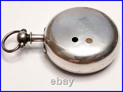 Nice Sterling Silver Pair Case Verge Fusee pocket watch. London 1848, Repair