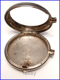 Nice Sterling Silver Pair Case Verge Fusee pocket watch. London 1848, Repair