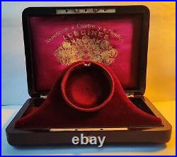 Nice old Longines Pocket watch quarter-minutes Display Wooden Box-case