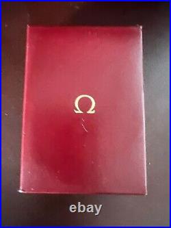 OMEGA Box Pocket Watch Case Box Of Skin Burgundy