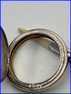 OMEGA Grand Prix Paris 1900 Case Silver Pocket Watch 2 1/8in