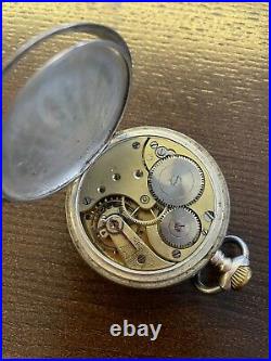 OMEGA pocket watch 15 silver case open face