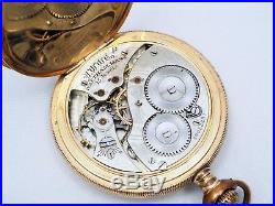Old Antique Non Running Waltham 12s Pocket Watch Crescent 25yr Case