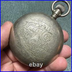 Old Antique Pocket Watch Standard USA Open Face Railroad Train RR Case (AS-IS)