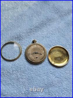 Old pocket watch langendorf Stratford SWISS 6 jewels 2 adj SUPREM IWC Co case