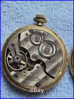 Old pocket watch langendorf Stratford SWISS 6 jewels 2 adj SUPREM IWC Co case