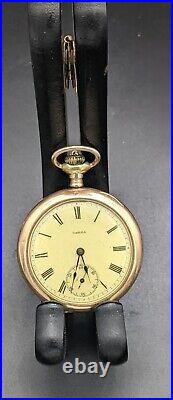 Omega 15 Jewel Pocket Watch Gold Plated Case