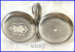 Omega Hunter Grand Prix Paris 1900 Pocket Watch. 900 Silver Serviced Working