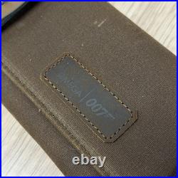 Omega Leather Travel Pouch Sea Master Watch Case James Bond Special Edition