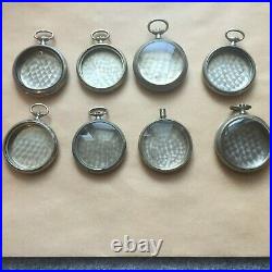 Omega Pocket Watch Cases in good condition (8 pieces) for watchmaking
