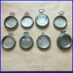 Omega Pocket Watch Cases in good condition (8 pieces) for watchmaking