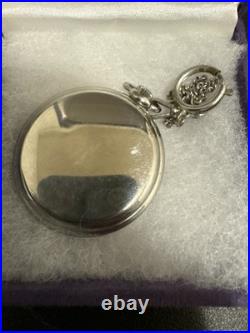 Omega Vintage Pocket Watch Cal. 161 15 Jewel Stainless Case Runs Strong 49mm