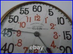 Original Elgin Ferguson Dial 17 Jewel Pocket Watch 1918 Running