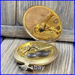 Original Omega Pocket Watch 1935, 15j Gold-Plated Case Snap 46mm Open Face Runs