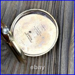 Original Omega Pocket Watch 1935, 15j Gold-Plated Case Snap 46mm Open Face Runs