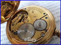 Ornate Antique 1895 Waltham Size 16 Gold Leaf Dial Pocket Watch 15 Year G/F Case