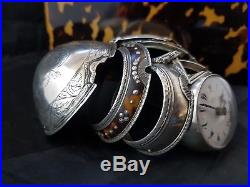 Ottoman Turkish market 4 CASE Edward Prior LONDON silver pocket watch