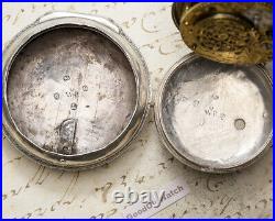 PAIR CASED OTTOMAN TURKISH Market Verge Fusee Antique Pocket Watch