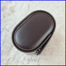 PATEK PHILIPPE Travel Watch Box Carry Box Case Dark Brown Leather